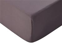 Silentnight Supersoft Plain Charcoal Fitted Sheet - Kingsize