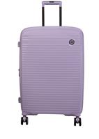 IT Hard Light Weight Expand 8 Wheel Medium Suitcase - Lilac