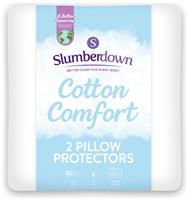 Slumberdown Cotton Comfort Pillow Protectors - Pack of 2