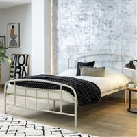 Argos Home Pippa Double Metal Bed Frame - Off White