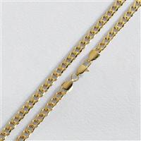 Revere Gold Coloured Stainless Steel Curb Chain Necklace