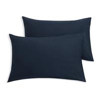 Habitat Soft and Cosy Brushed Cotton Pillowcase Pair - Navy