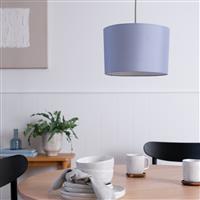 Argos Home Light Blue Easy Fit Drum Lampshade - 30cm