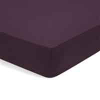 Habitat Cotton Rich 180 TC Grape Fitted Sheet - Single