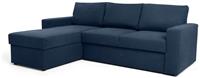 Argos Home Miller Left Hand Corner Chaise Sofa Bed - Navy