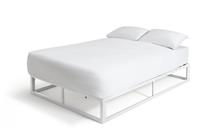 Habitat Platform Small Double Metal Bed Frame - White