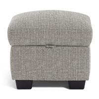 Argos Home Lisbon Fabric Footstool - Grey