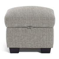 Habitat Lisbon Fabric Footstool - Grey