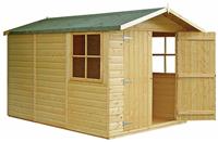 Homewood Guernsey Wooden Shiplap Double Door Shed 7 x 10ft