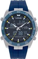 Lorus Men's Chronograph Blue Silicon Strap Watch