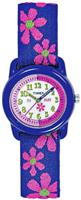 Timex Time Machines Kid's Purple Flower Print Strap Watch