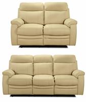 Argos Home Paolo 2 & 3 Seater Manual Recliner Sofas - Ivory