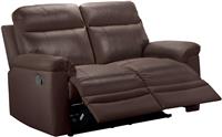 Argos Home New Paolo 2 Seater Manual Recliner Sofa-Chocolate