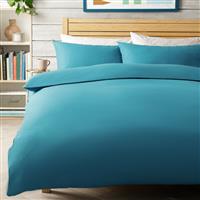 Habitat Cotton Rich 180 TC Petrol Bedding Set - Double