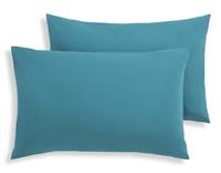 Habitat Cotton Rich Standard Pillowcase Pair - Petrol