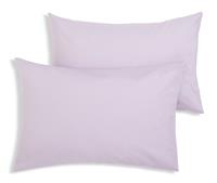 Habitat Polycotton Standard Pillowcase Pair - Lilac