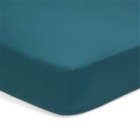 Habitat Cotton Rich 180 TC Petrol Fitted Sheet - Double