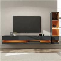 GFW Leon 2 Piece Furniture Set with 180cm Unit - Anthracite