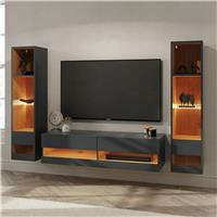 GFW Leon 3 Piece Furniture Set with 120 cm Unit - Anthracite