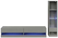 GFW Galicia 2 Piece Furniture Set with 150cm Unit - Grey