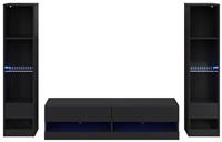 GFW Galicia 3 Piece Furniture Set with 120 cm - Black