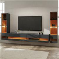 GFW Leon 3 Piece Furniture Set with 180 cm Unit - Anthracite