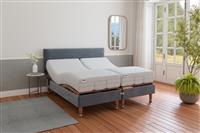 Mibed Memory Superking Adjustable Bed On Legs - Grey