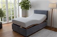 Mibed Memory Small Double Adjustable Bed - Grey