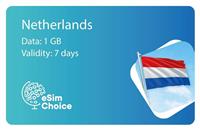 XeSIM Netherlands 1GB 7 Days