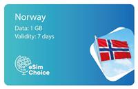XeSIM Norway 1GB 7 Days