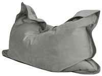 rucomfy Velvet XL Squarbie Bean Bag - Grey