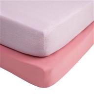 Habitat Kids Enchanted Pink 2 Pack Fitted Sheet - Toddler