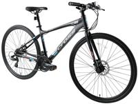 Cross CRX822 700C Wheel Size Unisex Hybrid Bike - Black