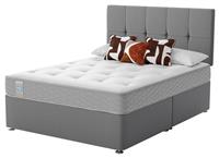 Sealy Newman Support Double Divan Bed - Grey