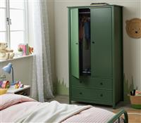 Habitat Brooklyn 2 Door 2 Drawer Wardrobe - Green