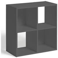 Argos Home Squares 4 Cube Storage Unit - Dark Grey