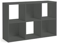 Argos Home Squares 6 Cube Storage Unit - Dark Grey