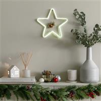 Argos Home Battery Neon Effect Star Shaped Christmas Light