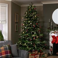 Habitat 8ft Pre lit Dewdrop Mixed Tip Christmas Tree