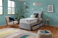 Silentnight Middleton Single 2 Drawer Divan Bed - Grey