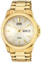 Citizen Eco-Drive Men's Gold Plated Bracelet Watch