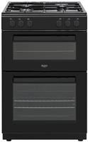 Bush CTFS60DFCB 60cm Double Oven Dual Fuel Cooker - Black