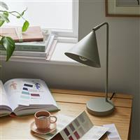 Habitat Cone 40cm Metal Table Lamp - Sage