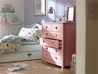 Argos Home Kids Mia 4+2 Chest of Drawers - Pink