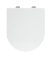 Argos Home Thermoplastic D-Shaped Toilet Seat - White