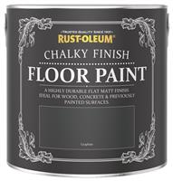 Rust-Oleum Chalky Floor Matt Paint 2.5L - Graphite