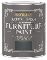 Rust-Oleum Furniture Satin Paint 750ml - Black Sand
