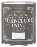 Rust-Oleum Furniture Satin Paint 750ml - Chalk White