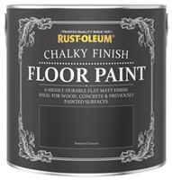 Rust-Oleum Chalky Floor Matt Paint 2.5L - Natural Charcoal