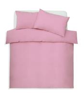 Habitat Polycotton Pink Bedding Set - Double